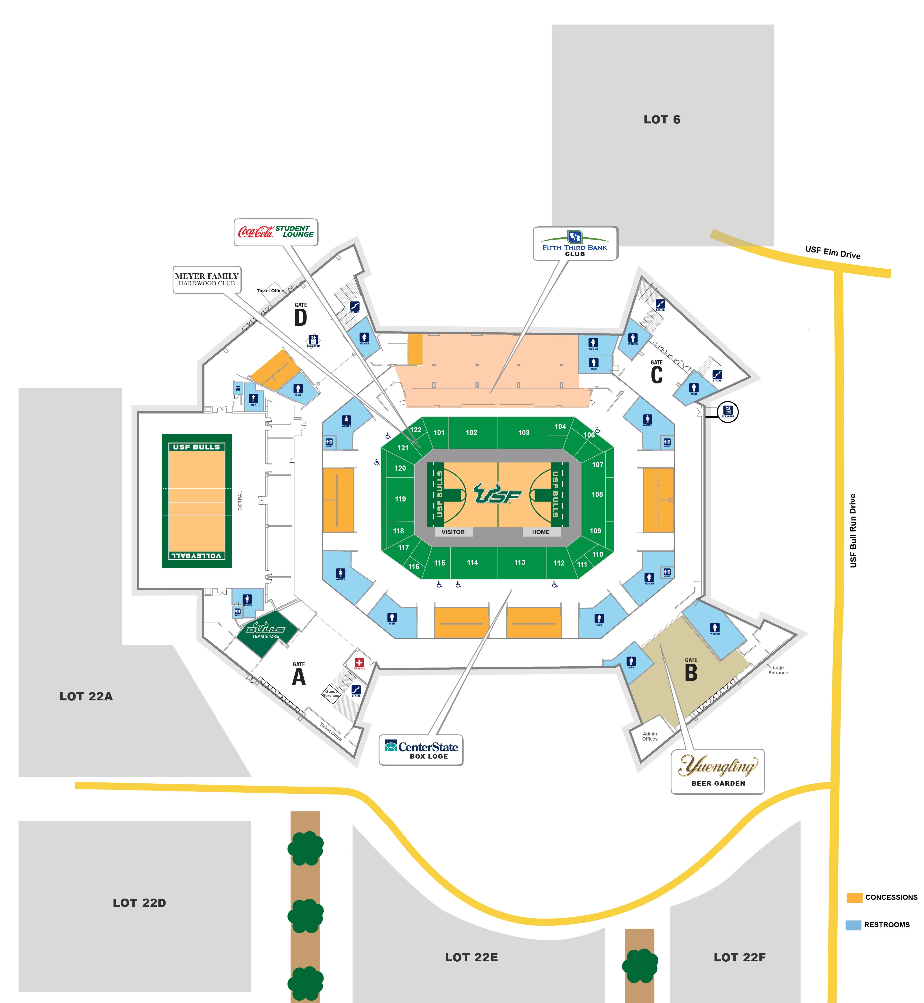Seating Charts | Yuengling Center