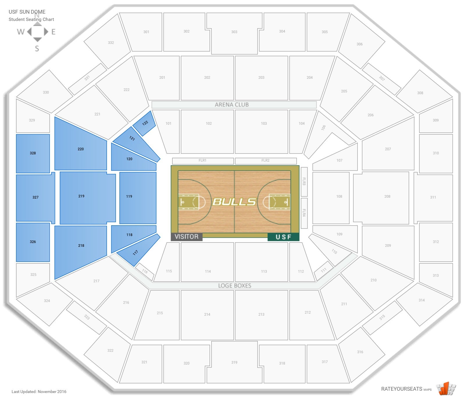 Seating Charts | Yuengling Center